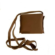 Load image into Gallery viewer, thecrochetbasket.com Leather Woman Purse Light Brown Cross Long Cord
