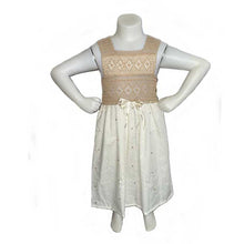 Load image into Gallery viewer, Girl Cream Dress - Vainilla - My Garden Collection -thecrochetbasket.com 
