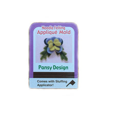 Load image into Gallery viewer, Needle Felting Applique Mold Pansy - thecrochetbasket.com
