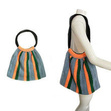 Load image into Gallery viewer, Women Purse Blue Orange Gift Set crochet - thecrochetbasket.com