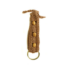 Load image into Gallery viewer, keychain crochet brown - thecrochetbasket.com