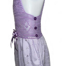 Load image into Gallery viewer, Girl Lilac Dress - Orchid - My Garden Collection - thecrochetbasket.com