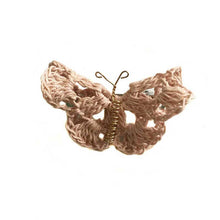 Load image into Gallery viewer, butterfly hairpin crochet brown - thecrochetbasket.com