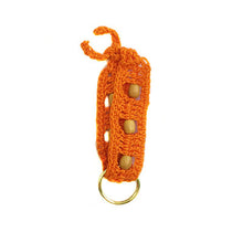 Load image into Gallery viewer, keychain orange crochet - thecrochetbasket.com