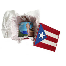 Load image into Gallery viewer, Wall Plaque El Morro Puerto Rico flag Gift Set - thecrochetbasket.com