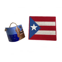 Load image into Gallery viewer, Wall Plaque El Morro Puerto Rico flag Gift Set - thecrochetbasket.com