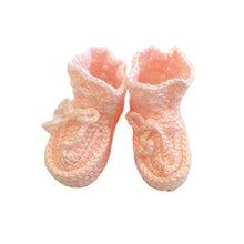Load image into Gallery viewer, baby booties crochet 0-3 months Baby Layette Outfit Gift Set - thecrochetbasket.com